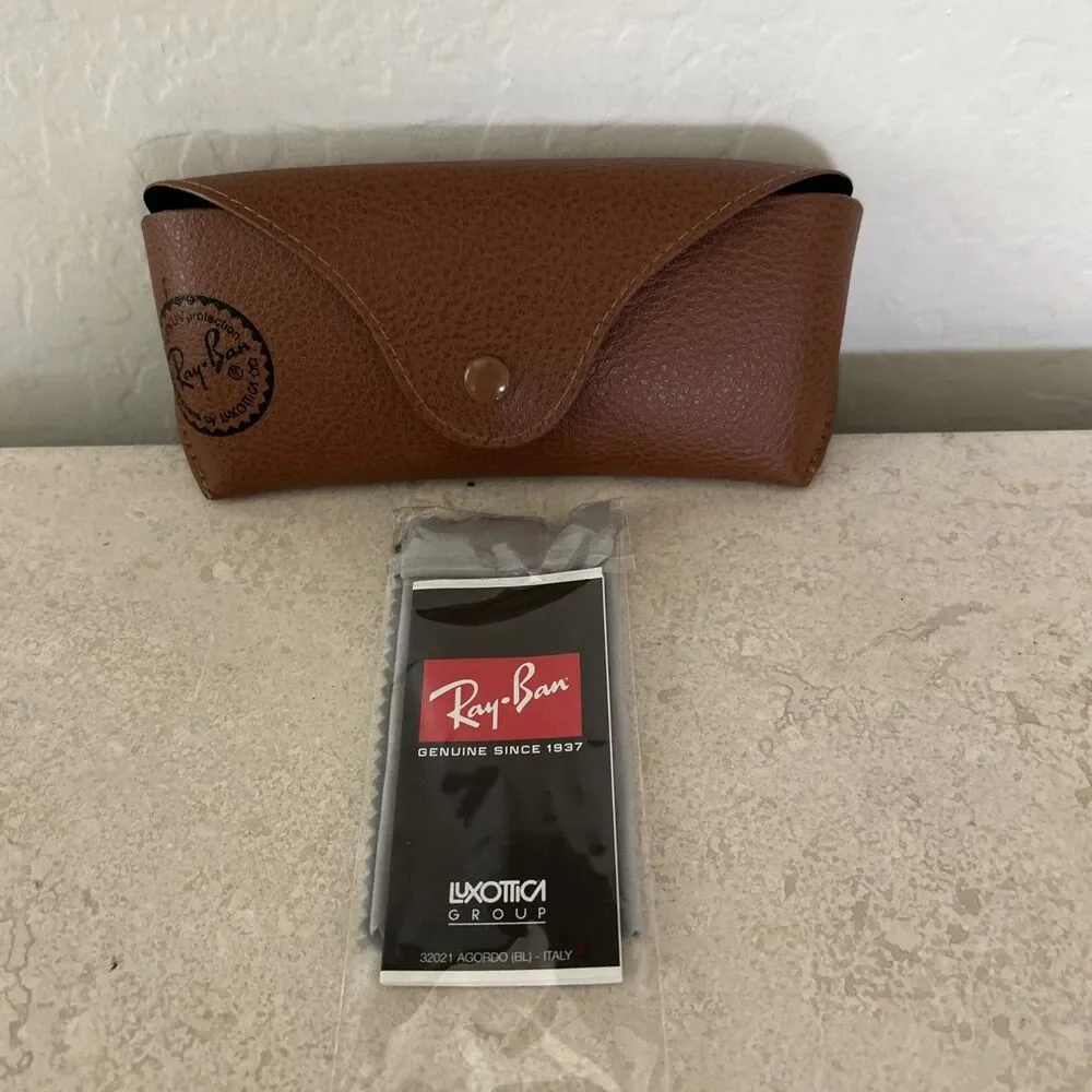 Ray Ban Universal Brown Soft Case for Sunglasses & Eyeglasses with Cloth
